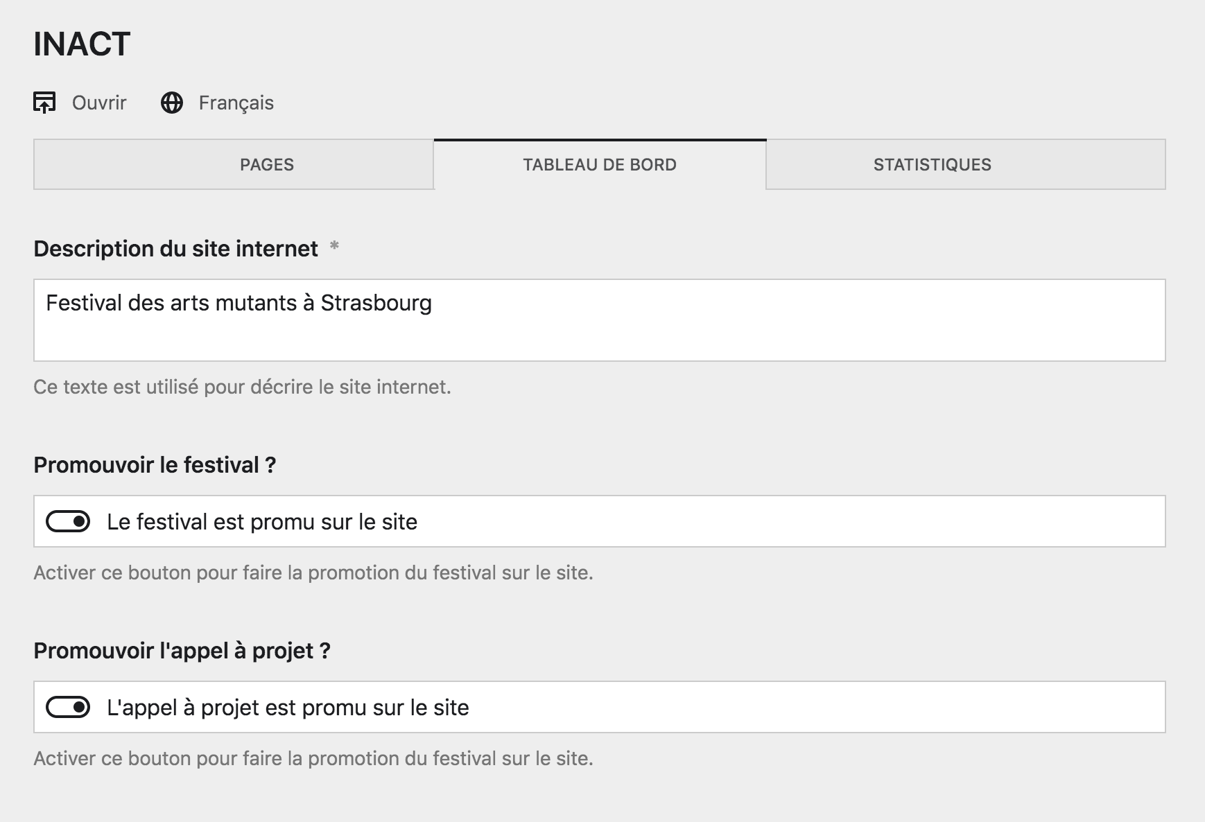 Description et switchs